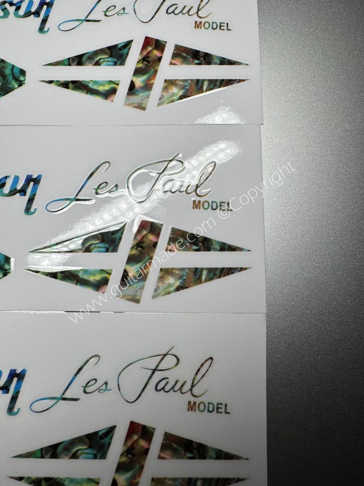 SHIP FROM CHINA !! GIBSON LES PAUL MODEL BASS Guitar VINLY Neck Headstock Decals Sticker