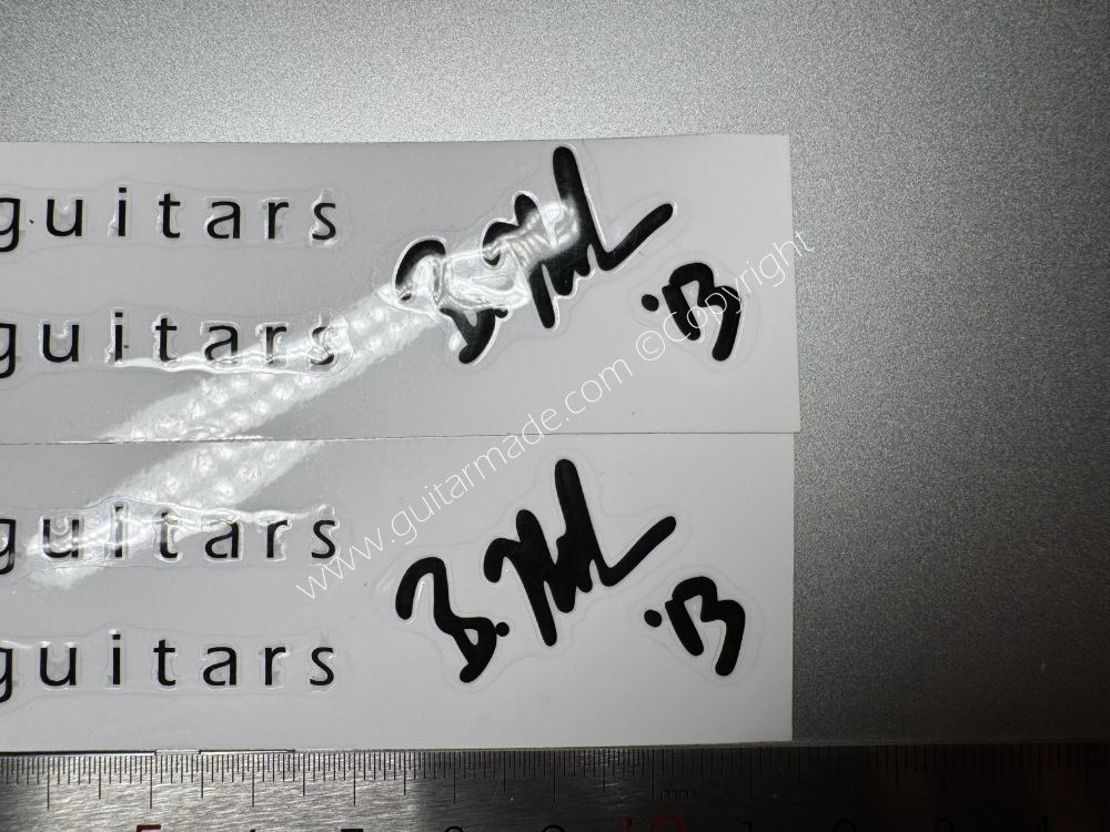 SHIP FROM CHINA !! BLACK NASHGUITARS BASS Guitar VINLY Neck Headstock Decals Sticker