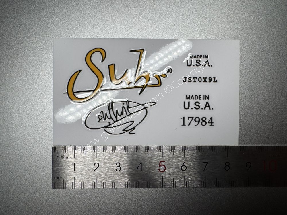 SHIP FROM CHINA !! SUHR BASS Guitar VINLY Neck Headstock Decals Sticker