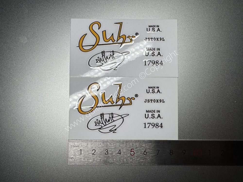 SHIP FROM CHINA !! SUHR BASS Guitar VINLY Neck Headstock Decals Sticker