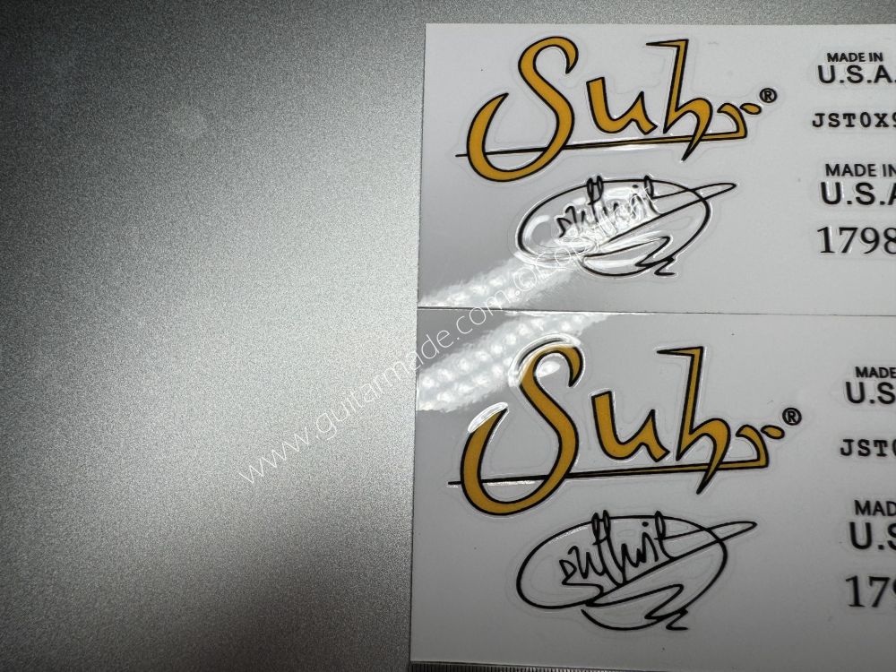 SHIP FROM CHINA !! SUHR BASS Guitar VINLY Neck Headstock Decals Sticker