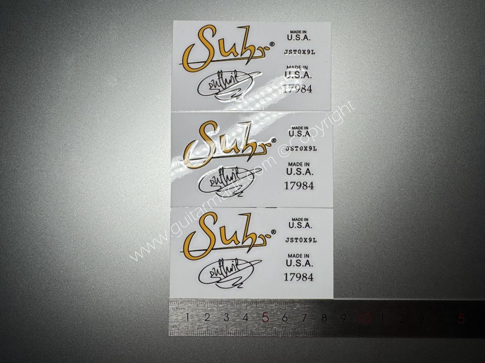 SHIP FROM CHINA !! SUHR BASS Guitar VINLY Neck Headstock Decals Sticker