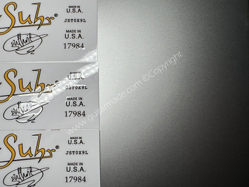 SHIP FROM CHINA !! SUHR BASS Guitar VINLY Neck Headstock Decals Sticker