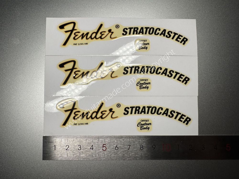 SHIP FROM CHINA !! FENDER STROCASTER GUITARS BASS Guitar VINLY Neck Headstock Decals Sticker