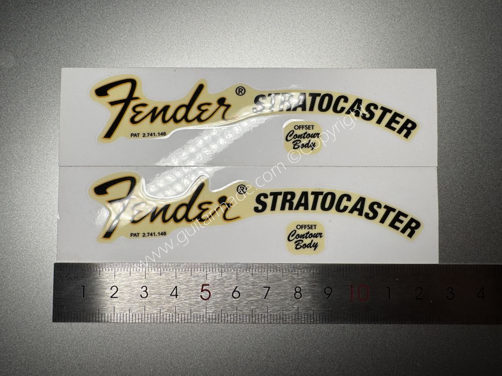 SHIP FROM CHINA !! FENDER STROCASTER GUITARS BASS Guitar VINLY Neck Headstock Decals Sticker