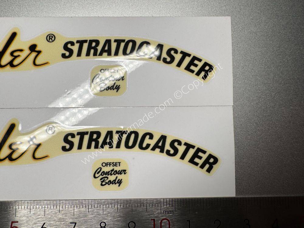 SHIP FROM CHINA !! FENDER STROCASTER GUITARS BASS Guitar VINLY Neck Headstock Decals Sticker
