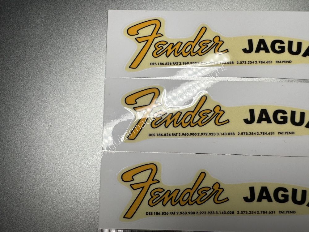 SHIP FROM CHINA !! FENDER GAGUAR GUITARS BASS Guitar VINLY Neck Headstock Decals Sticker