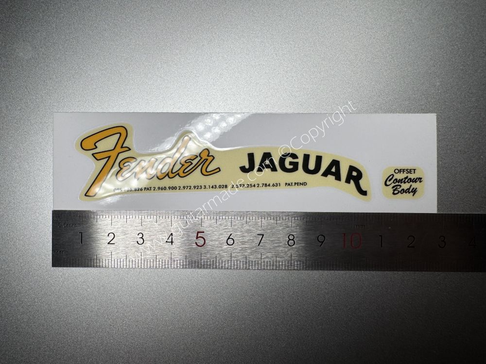 SHIP FROM CHINA !! FENDER GAGUAR GUITARS BASS Guitar VINLY Neck Headstock Decals Sticker