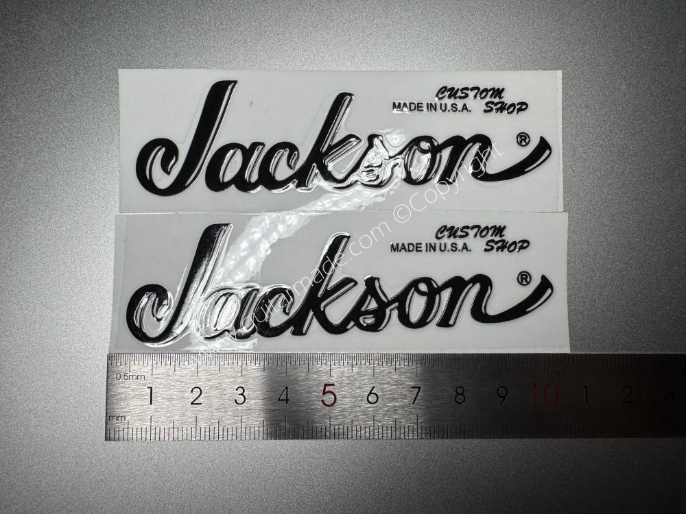 SHIP FROM CHINA !! BLACK FENDER JACKSON GUITARS BASS Guitar VINLY Neck Headstock Decals Sticker