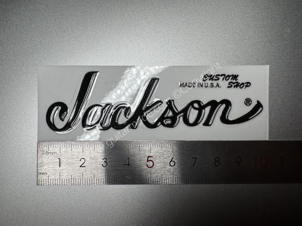 SHIP FROM CHINA !! BLACK FENDER JACKSON GUITARS BASS Guitar VINLY Neck Headstock Decals Sticker