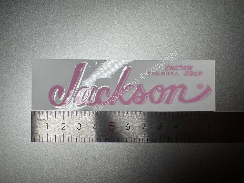 SHIP FROM CHINA !! PINK FENDER JACKSON GUITARS BASS Guitar VINLY Neck Headstock Decals Sticker