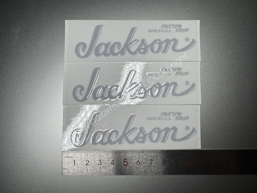 SHIP FROM CHINA !! GRAY FENDER JACKSON GUITARS BASS Guitar VINLY Neck Headstock Decals Sticker