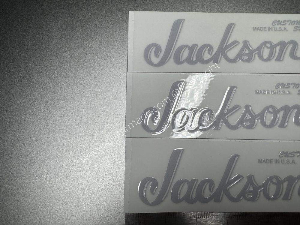 SHIP FROM CHINA !! GRAY FENDER JACKSON GUITARS BASS Guitar VINLY Neck Headstock Decals Sticker
