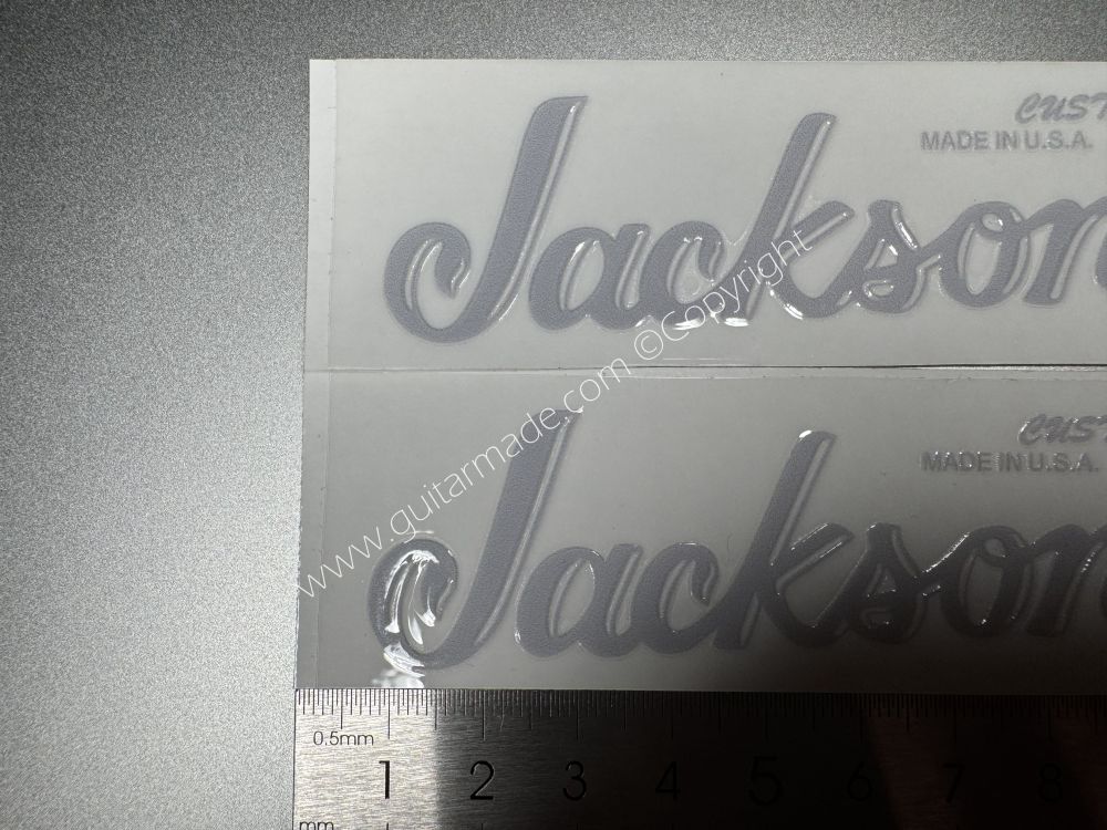 SHIP FROM CHINA !! GRAY FENDER JACKSON GUITARS BASS Guitar VINLY Neck Headstock Decals Sticker