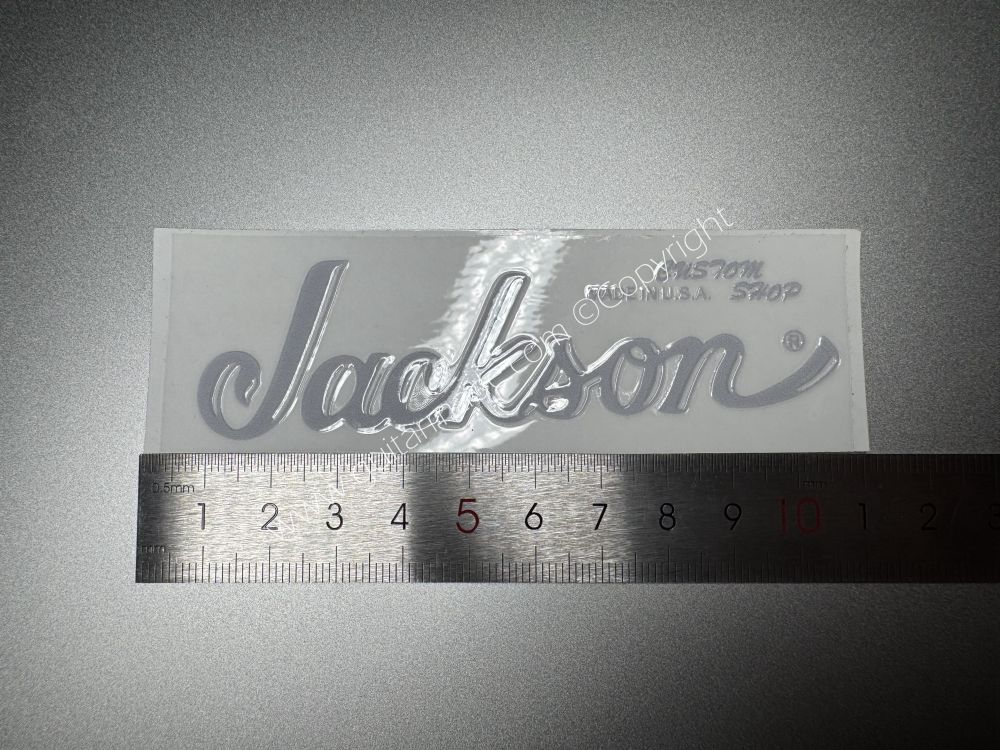 SHIP FROM CHINA !! GRAY FENDER JACKSON GUITARS BASS Guitar VINLY Neck Headstock Decals Sticker