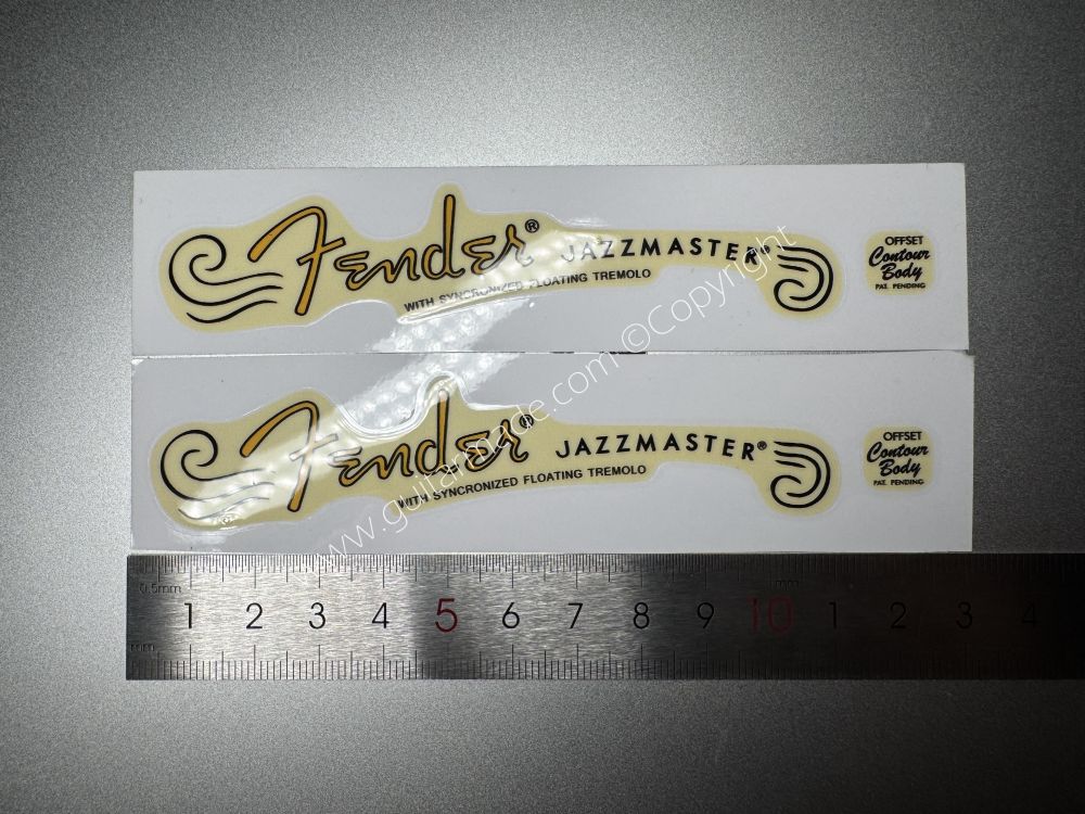 SHIP FROM CHINA !! FENDER JAZZMASTER GUITARS BASS Guitar VINLY Neck Headstock Decals Sticker