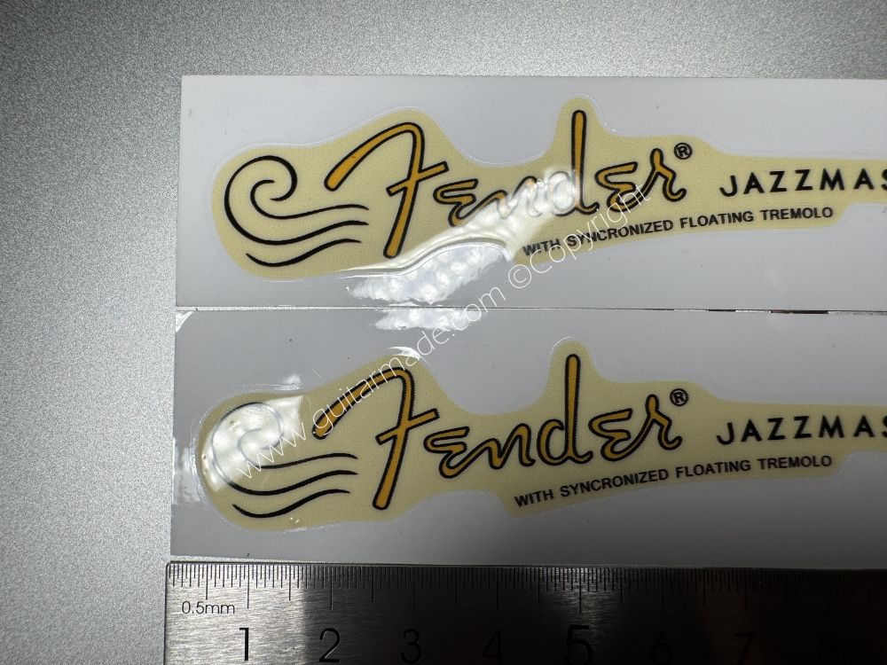 SHIP FROM CHINA !! FENDER JAZZMASTER GUITARS BASS Guitar VINLY Neck Headstock Decals Sticker