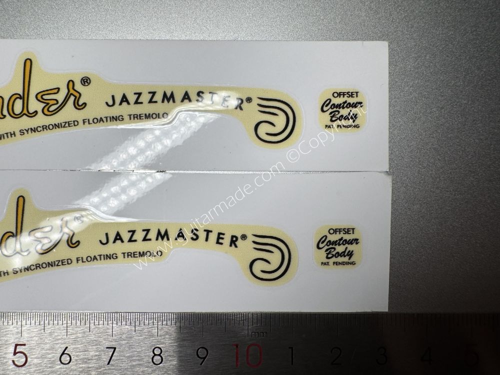 SHIP FROM CHINA !! FENDER JAZZMASTER GUITARS BASS Guitar VINLY Neck Headstock Decals Sticker