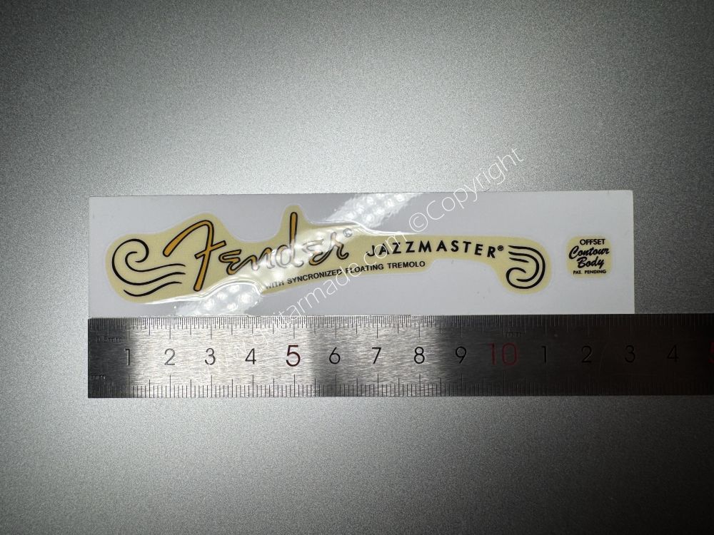 SHIP FROM CHINA !! FENDER JAZZMASTER GUITARS BASS Guitar VINLY Neck Headstock Decals Sticker