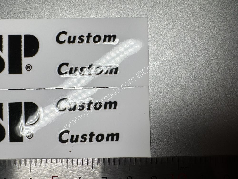SHIP FROM CHINA !! ESP CUSTOM BASS Guitar VINLY Neck Headstock Decals Sticker