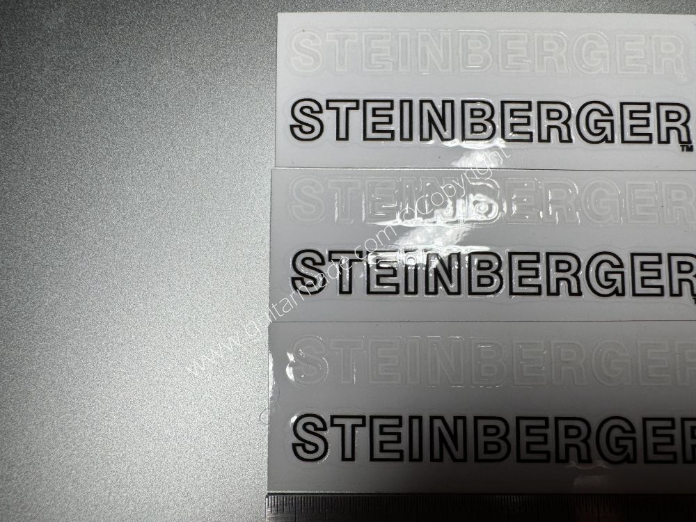 SHIP FROM CHINA !! STEINBERGER BASS Guitar VINLY Neck Headstock Decals Sticker