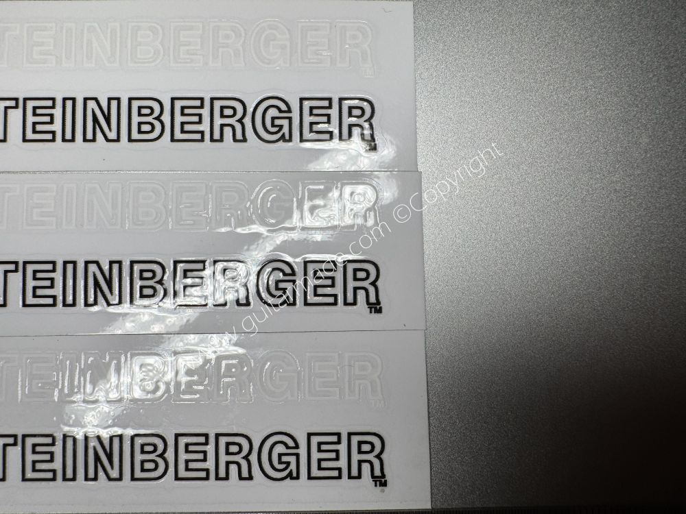 SHIP FROM CHINA !! STEINBERGER BASS Guitar VINLY Neck Headstock Decals Sticker