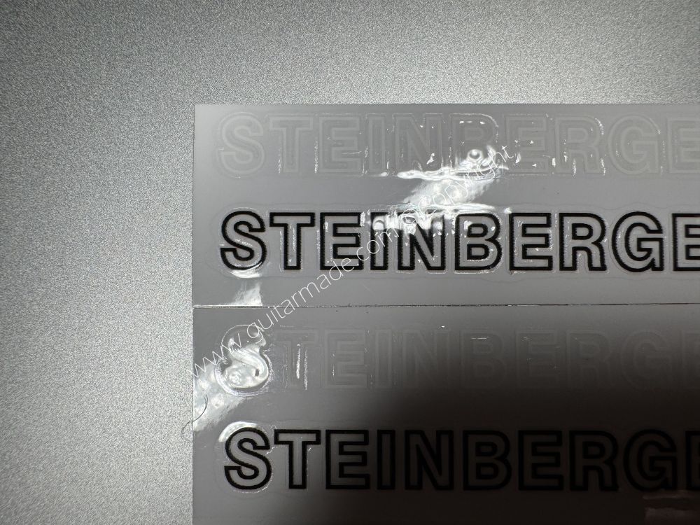 SHIP FROM CHINA !! STEINBERGER BASS Guitar VINLY Neck Headstock Decals Sticker