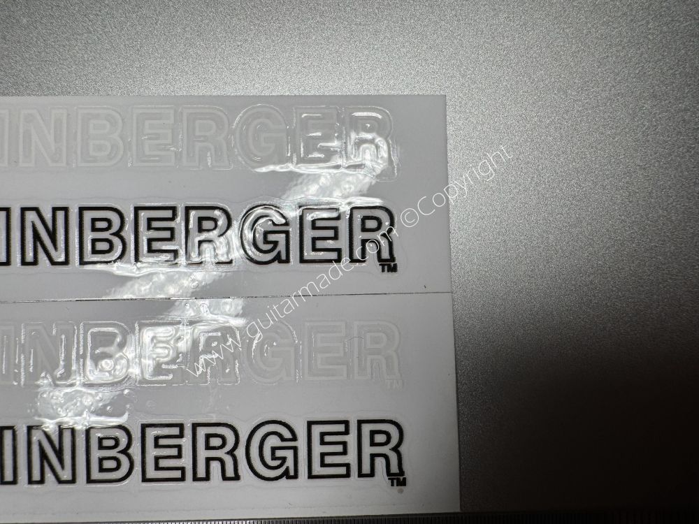 SHIP FROM CHINA !! STEINBERGER BASS Guitar VINLY Neck Headstock Decals Sticker