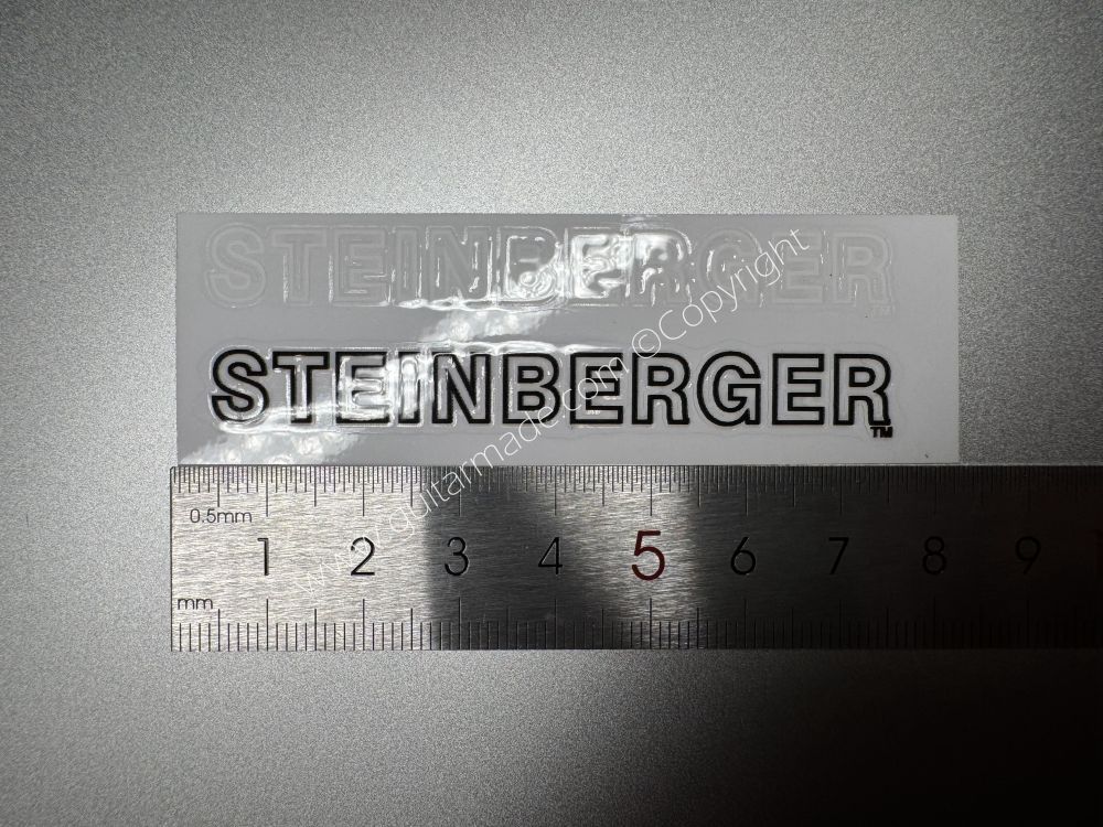 SHIP FROM CHINA !! STEINBERGER BASS Guitar VINLY Neck Headstock Decals Sticker