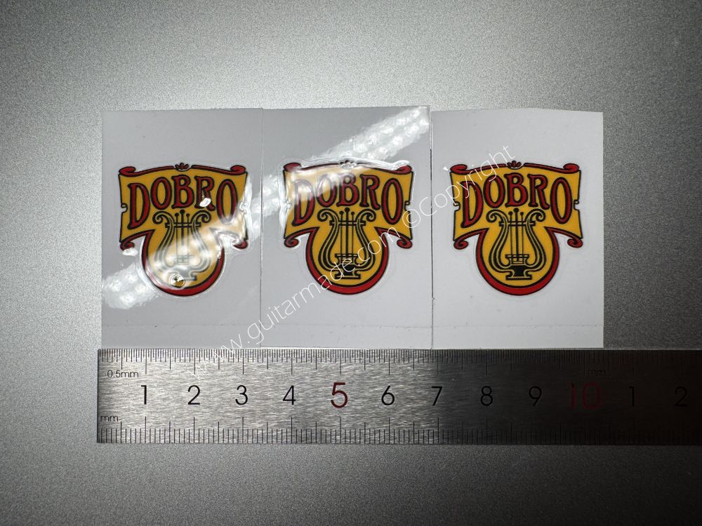 SHIP FROM CHINA !! DOBRO CUSTOM BASS Guitar VINLY Neck Headstock Decals Sticker
