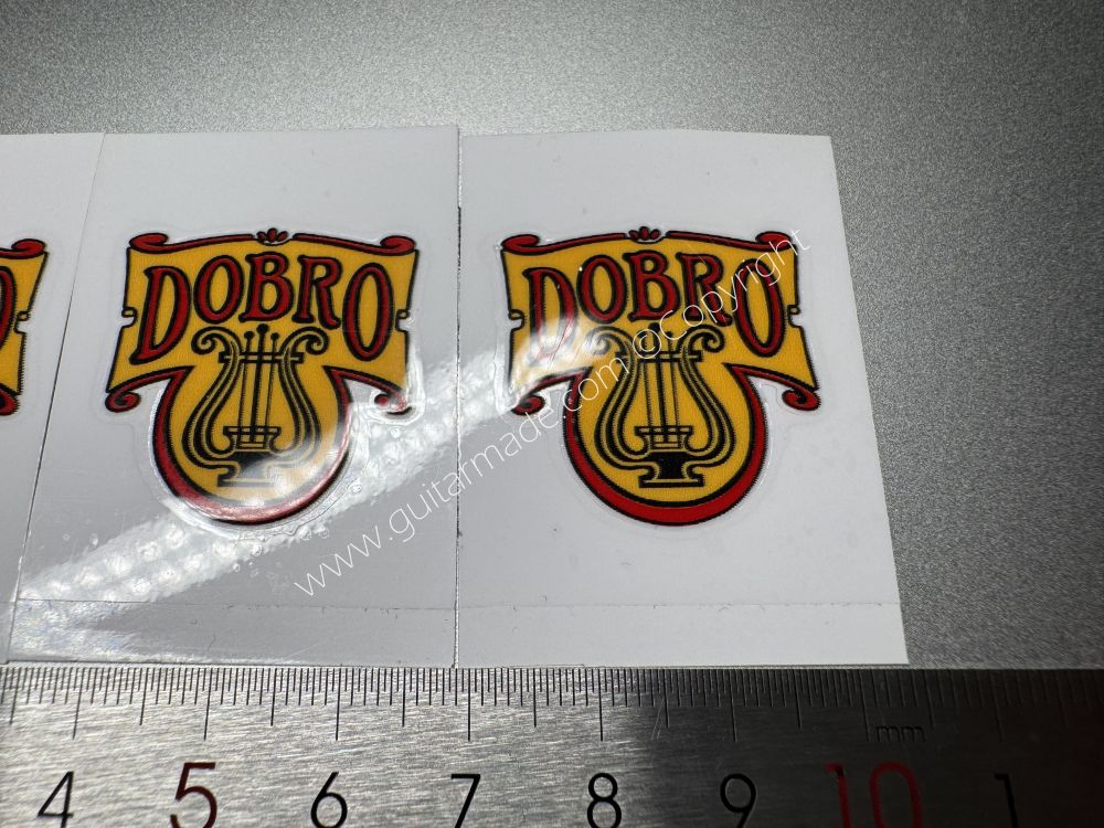 SHIP FROM CHINA !! DOBRO CUSTOM BASS Guitar VINLY Neck Headstock Decals Sticker