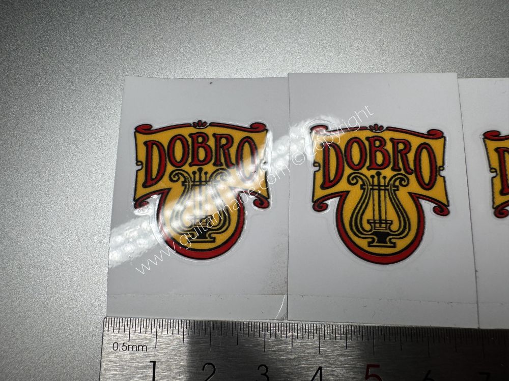SHIP FROM CHINA !! DOBRO CUSTOM BASS Guitar VINLY Neck Headstock Decals Sticker