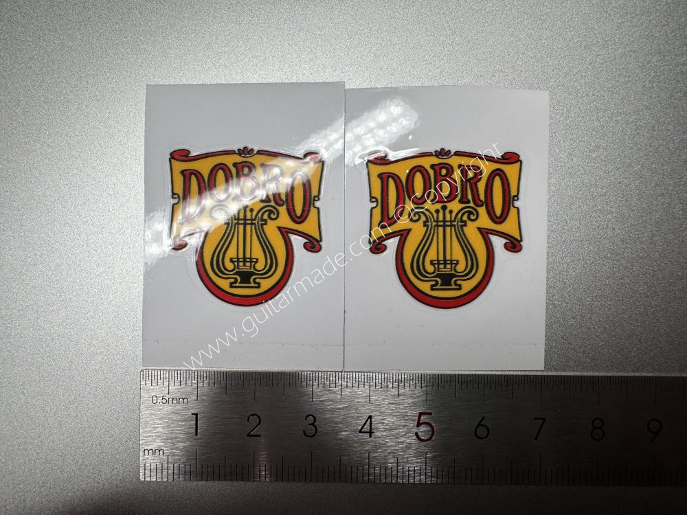 SHIP FROM CHINA !! DOBRO CUSTOM BASS Guitar VINLY Neck Headstock Decals Sticker
