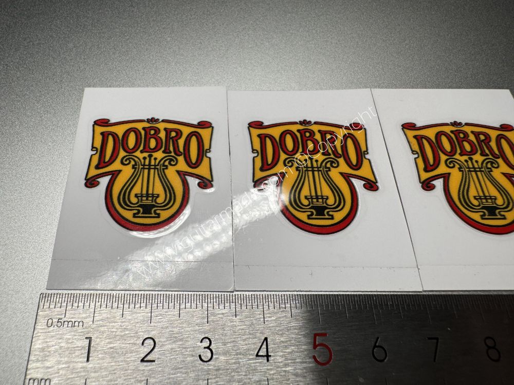 SHIP FROM CHINA !! DOBRO CUSTOM BASS Guitar VINLY Neck Headstock Decals Sticker