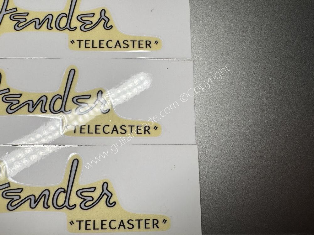 SHIP FROM CHINA !! GRAY FENDER TELECASTER GUITARS Guitar VINLY Neck Headstock Decals Sticker