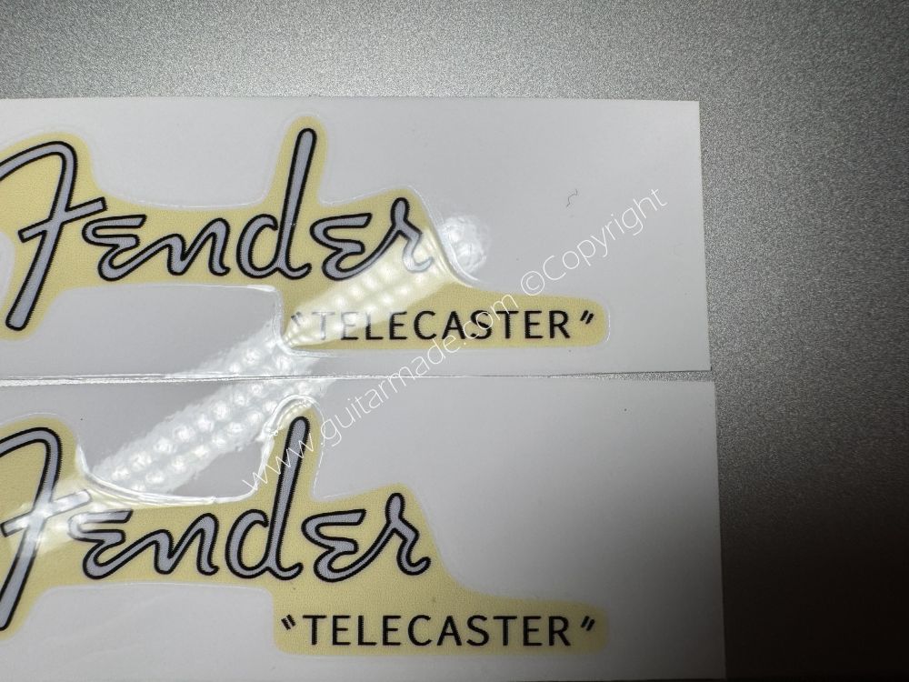 SHIP FROM CHINA !! GRAY FENDER TELECASTER GUITARS Guitar VINLY Neck Headstock Decals Sticker
