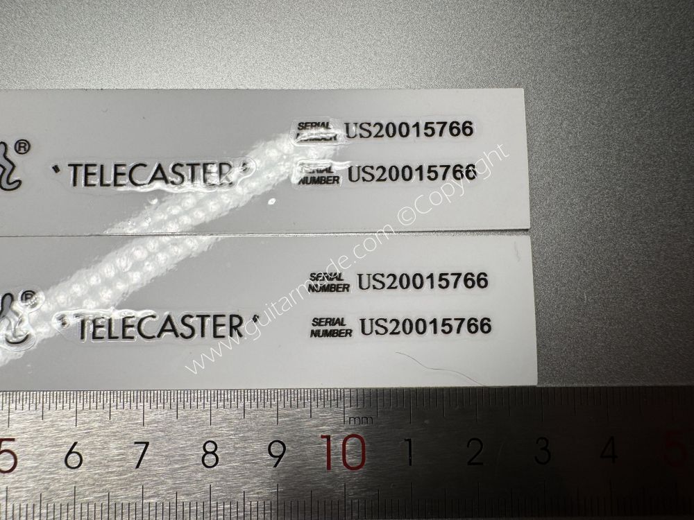 SHIP FROM CHINA !! SILVER FENDER TELECASTER GUITARS Guitar VINLY Neck Headstock Decals Sticker