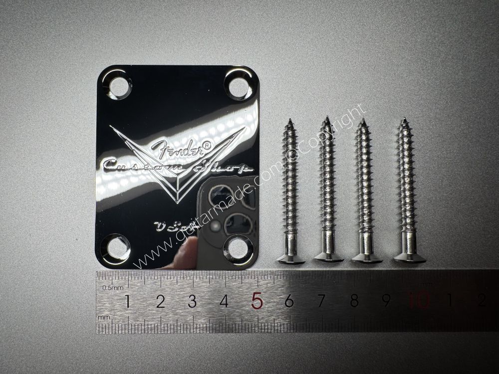 SHIP FROM CHINA !! 1Pcs Fender 60 DIAMOND ANNIVERSARY Custom Shop Neck Plates For Tele Strat Guitar Bass
