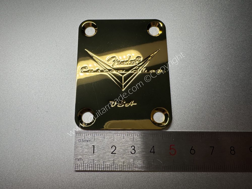 SHIP FROM CHINA !! Fender 60 DIAMOND ANNIVERSARY Custom Shop Neck Plates For Tele Strat Guitar Bass GOLDEN