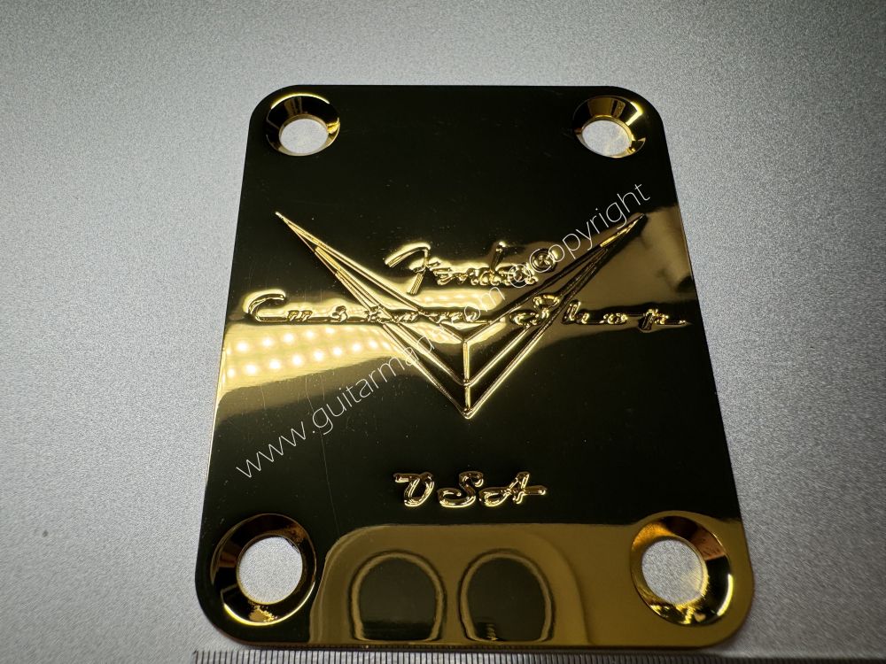 SHIP FROM CHINA !! Fender 60 DIAMOND ANNIVERSARY Custom Shop Neck Plates For Tele Strat Guitar Bass GOLDEN