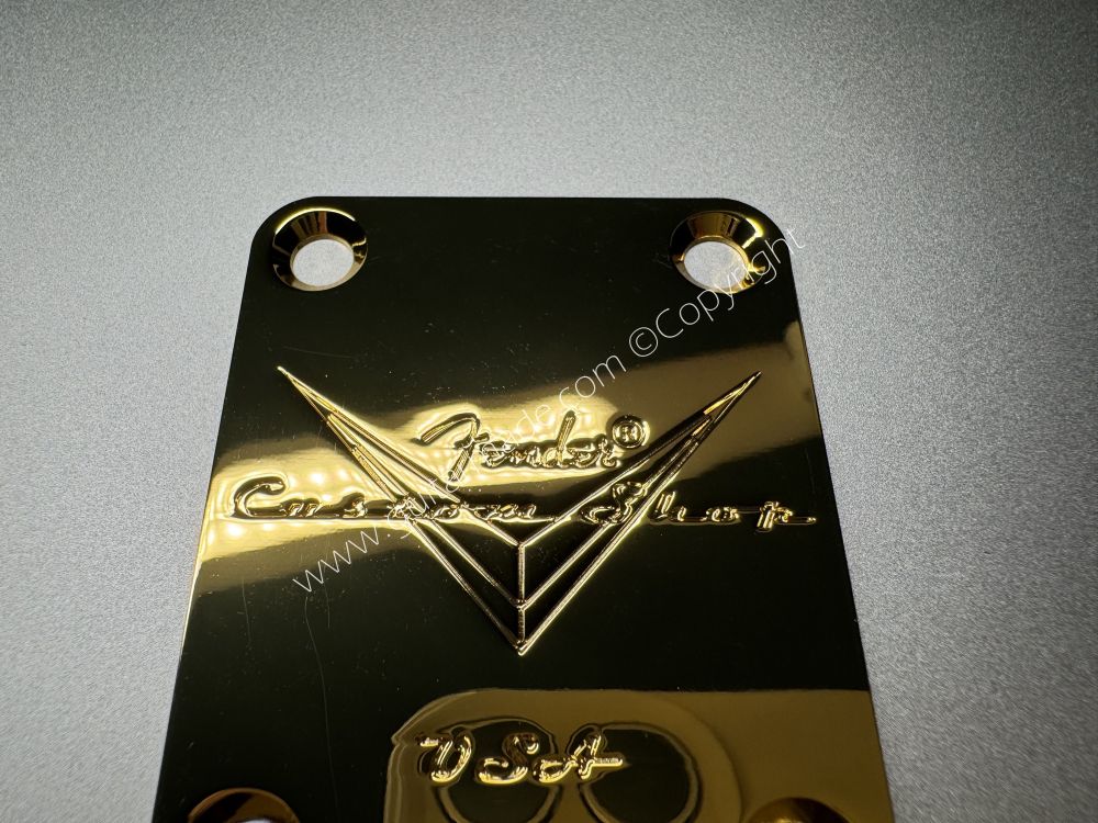 SHIP FROM CHINA !! Fender 60 DIAMOND ANNIVERSARY Custom Shop Neck Plates For Tele Strat Guitar Bass GOLDEN