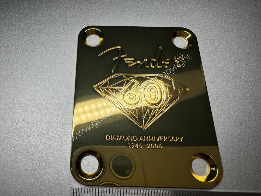 SHIP FROM CHINA !! Fender 60 DIAMOND ANNIVERSARY Custom Shop Neck Plates For Tele Strat Guitar Bass GOLDEN