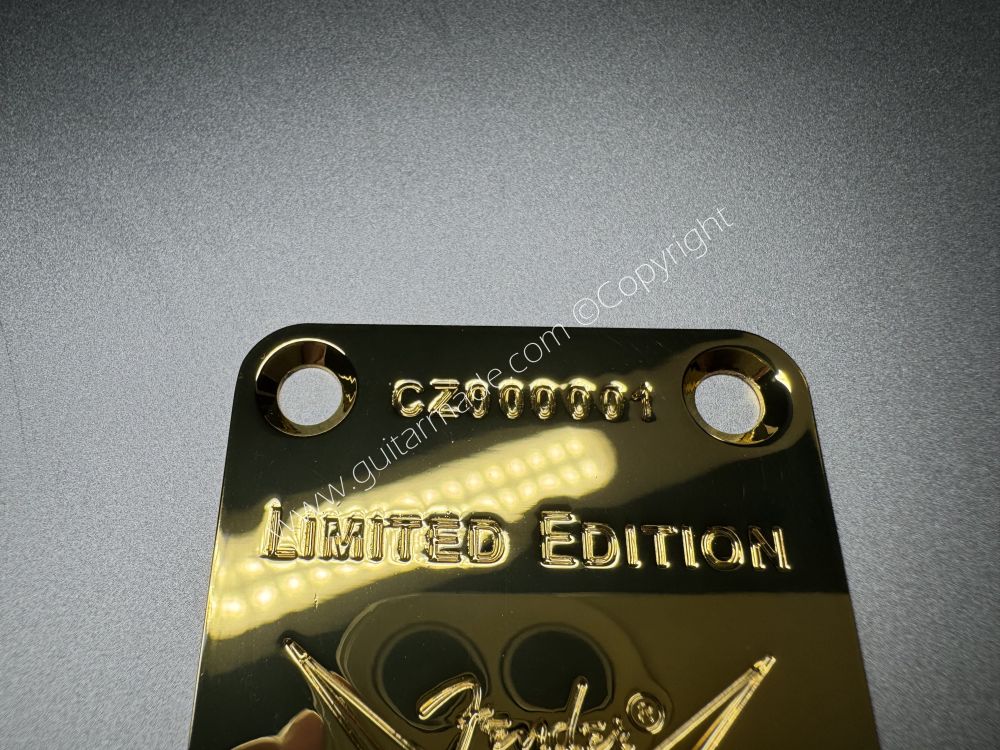 SHIP FROM CHINA !! Fender Limited Edition Custom Shop Neck Plates For Tele Strat Guitar Bass GOLDEN