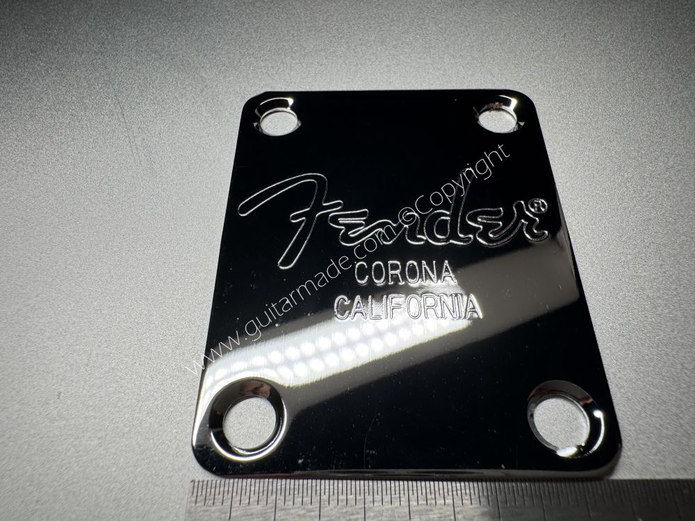 SHIP FROM CHINA !! Fender Corona California Shop Neck Plates For Tele Strat Guitar Bass CHROME