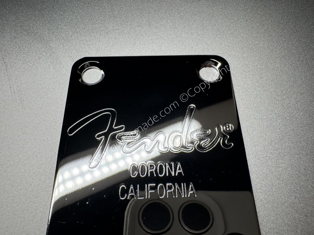 SHIP FROM CHINA !! Fender Corona California Shop Neck Plates For Tele Strat Guitar Bass CHROME