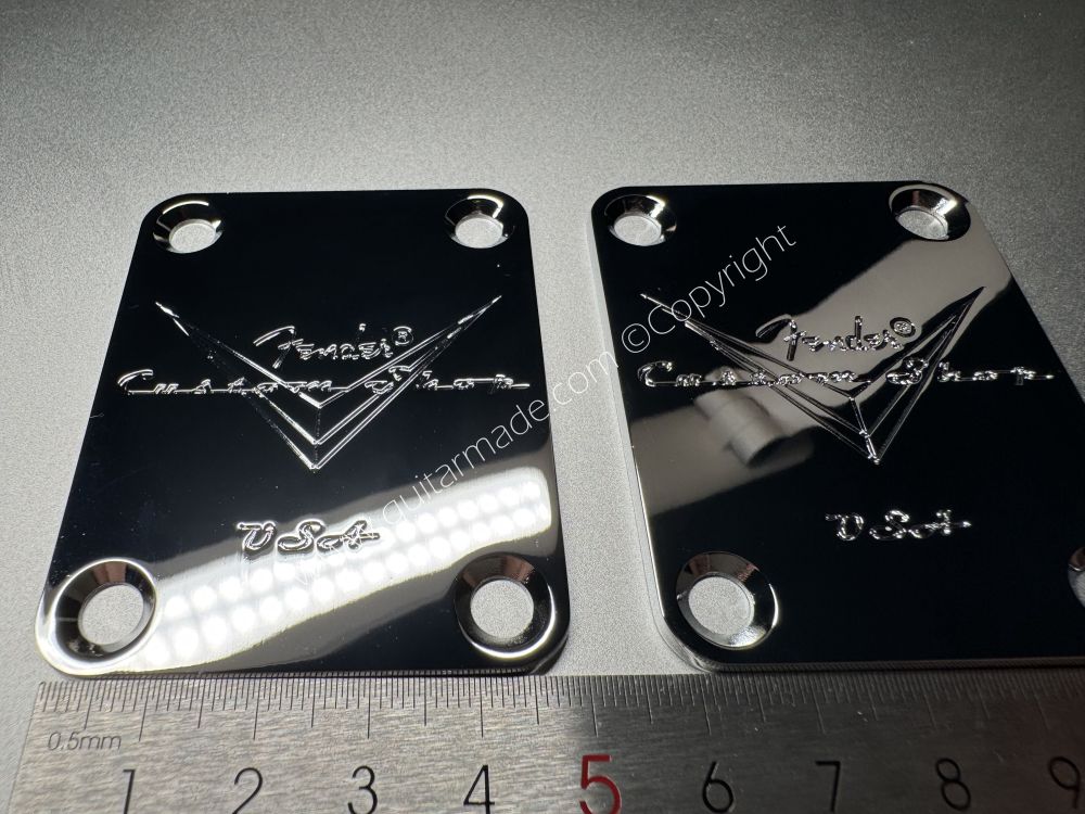 SHIP FROM CHINA !! 1Pcs Fender 60 DIAMOND ANNIVERSARY Custom Shop Neck Plates For Tele Strat Guitar Bass