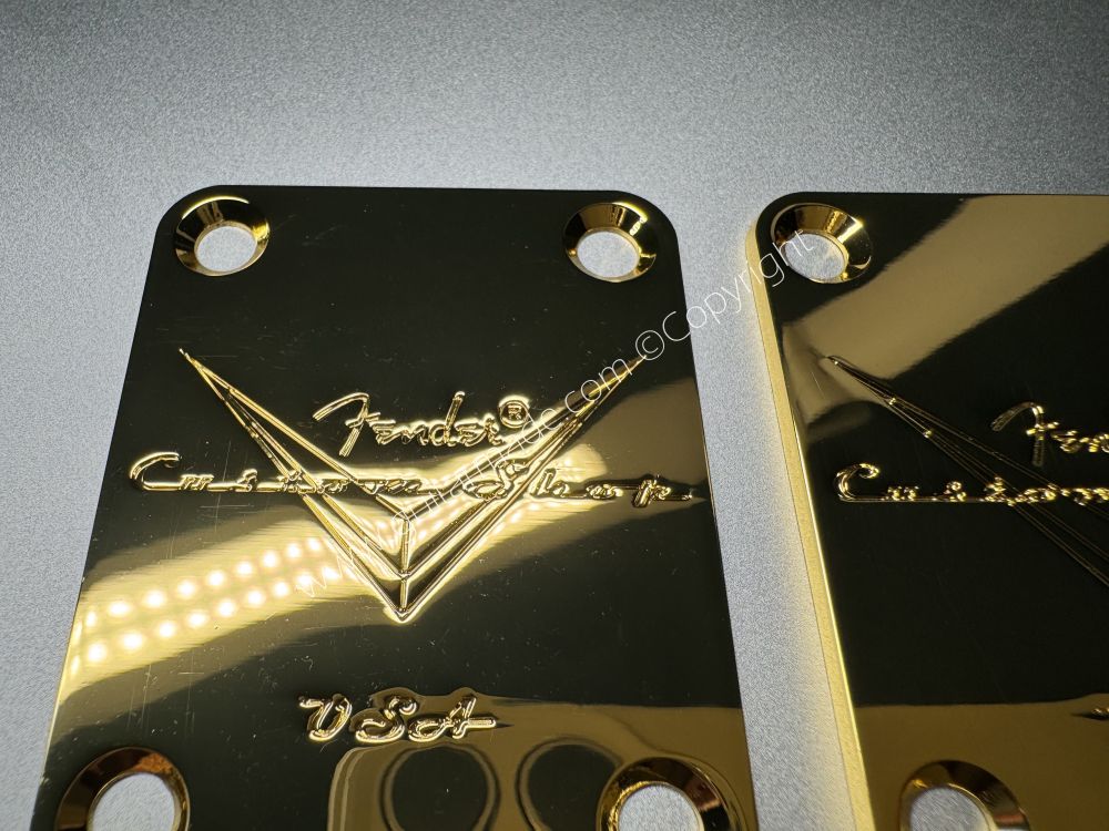 SHIP FROM CHINA !! Fender 60 DIAMOND ANNIVERSARY Custom Shop Neck Plates For Tele Strat Guitar Bass GOLDEN