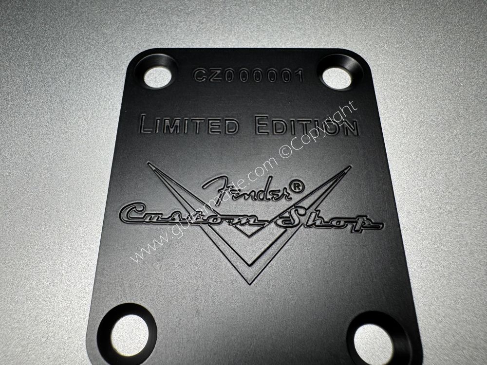 SHIP FROM CHINA !! Fender Limited Edition Custom Shop Neck Plates For Tele Strat Guitar Bass BLACK
