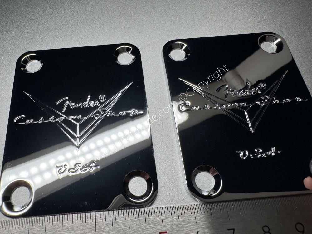SHIP FROM CHINA !! 1Pcs Fender 60 DIAMOND ANNIVERSARY Custom Shop Neck Plates For Tele Strat Guitar Bass