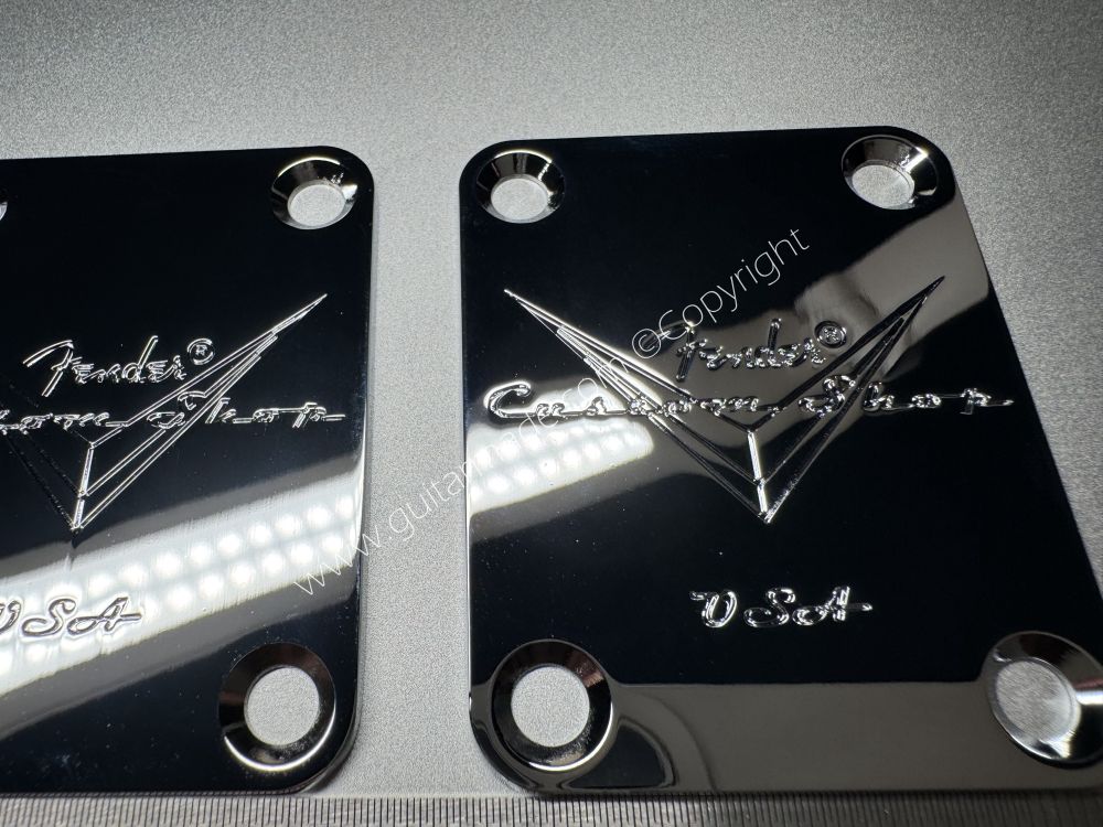 SHIP FROM CHINA !! 1Pcs Fender 60 DIAMOND ANNIVERSARY Custom Shop Neck Plates For Tele Strat Guitar Bass